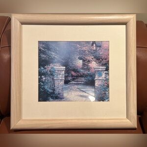 Landscape painting with frame